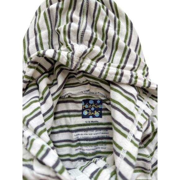 Kickee Pants Bamboo Striped Hoodie Size 12-18m - Picture 4 of 7